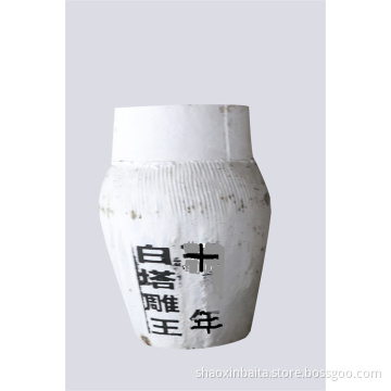 10 year aged Huangjiu in original pulp jars